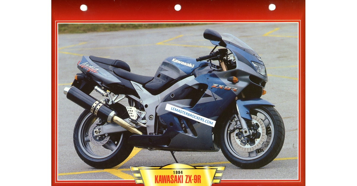 KAWASAKI ZX-9R ZX9R 1994 - FICHES MOTO COLLECTION